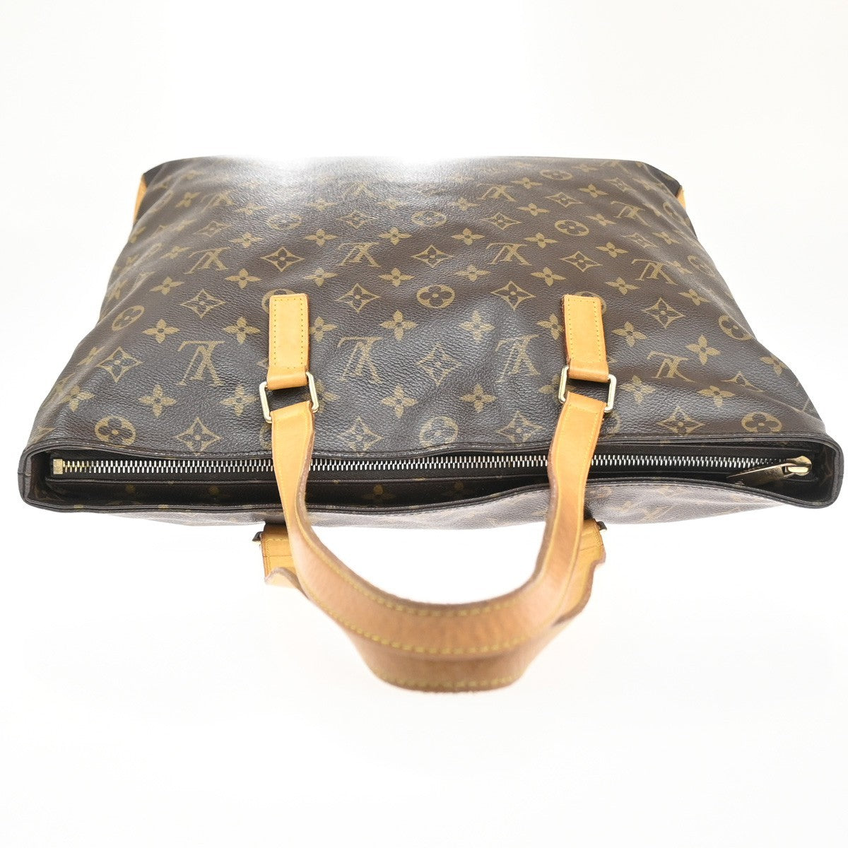 LOUIS VUITTON Cabas Mezzo Shoulder Bag Monogram Leather Brown M51151 73MA498