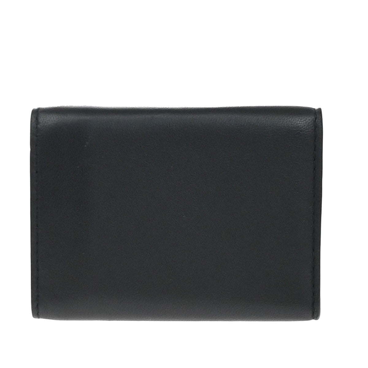 BOTTEGA VENETA INTRECCIATO Trifold Compact Wallet Leather Black Italy 31KP054