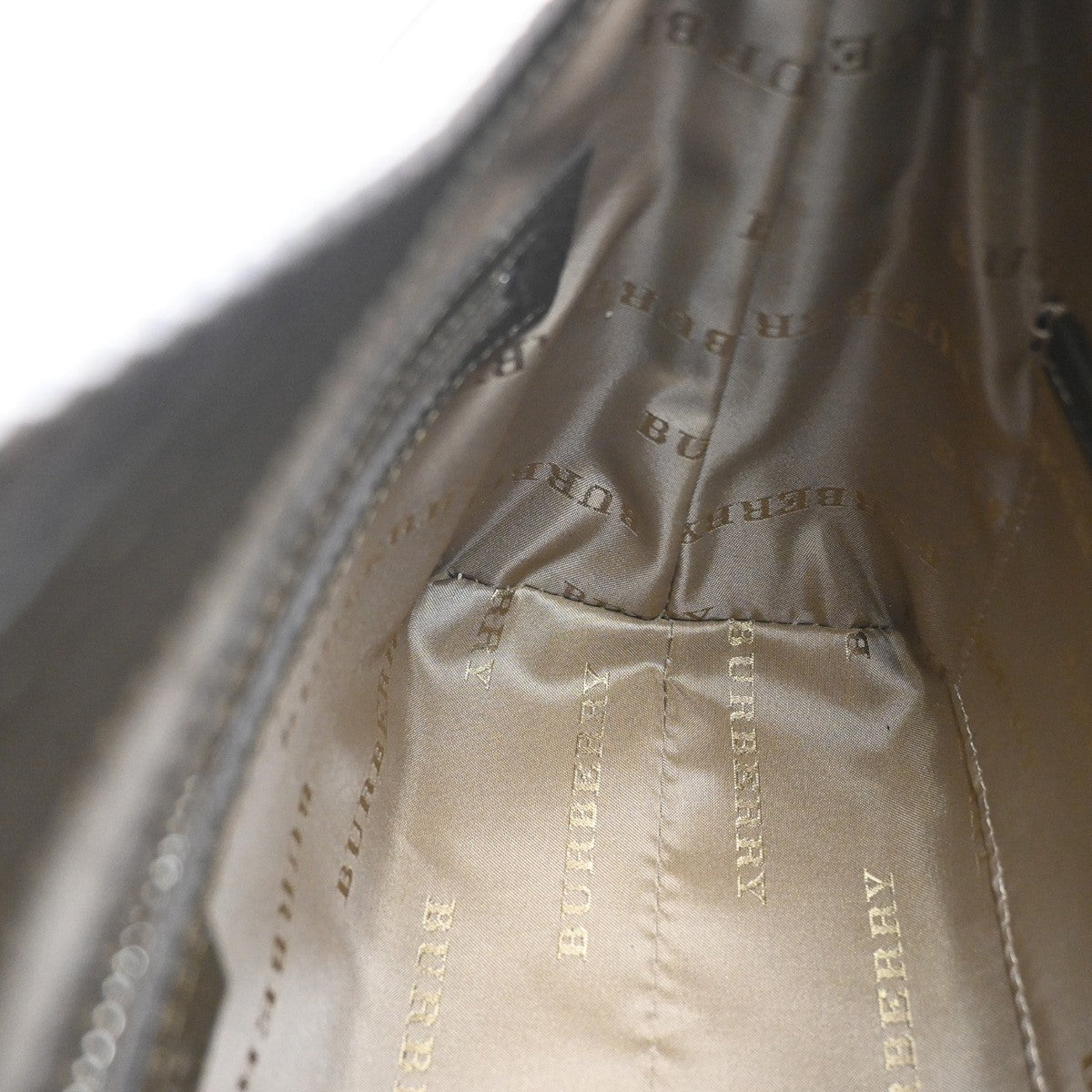 BURBERRY Logo Nova Check Shoulder Hand Bag Canvas Leather KI BE SHW 34RQ034