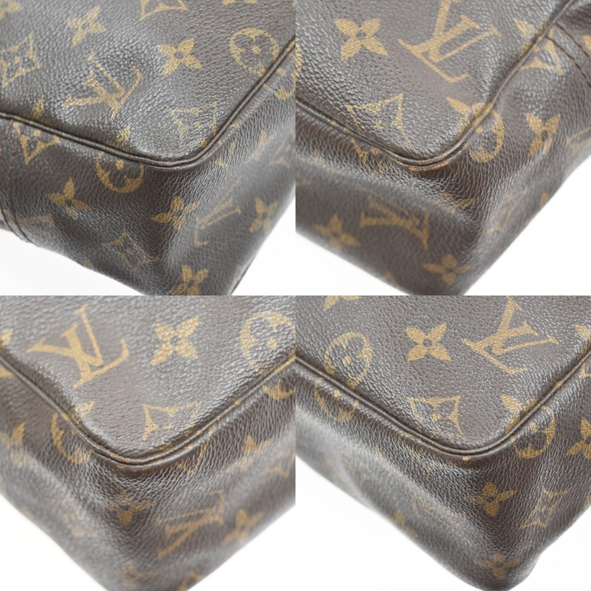 LOUIS VUITTON Trousse Toilette 28 Clutch Hand Bag Monogram Brown M47522 09SA103