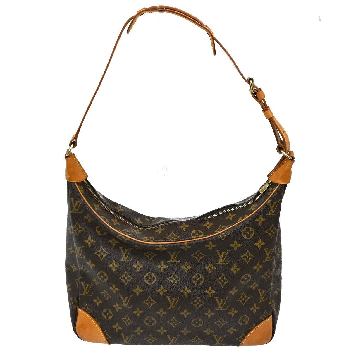 LOUIS VUITTON Boulogne 35 Shoulder Bag Monogram Leather Brown M51260 76TA496