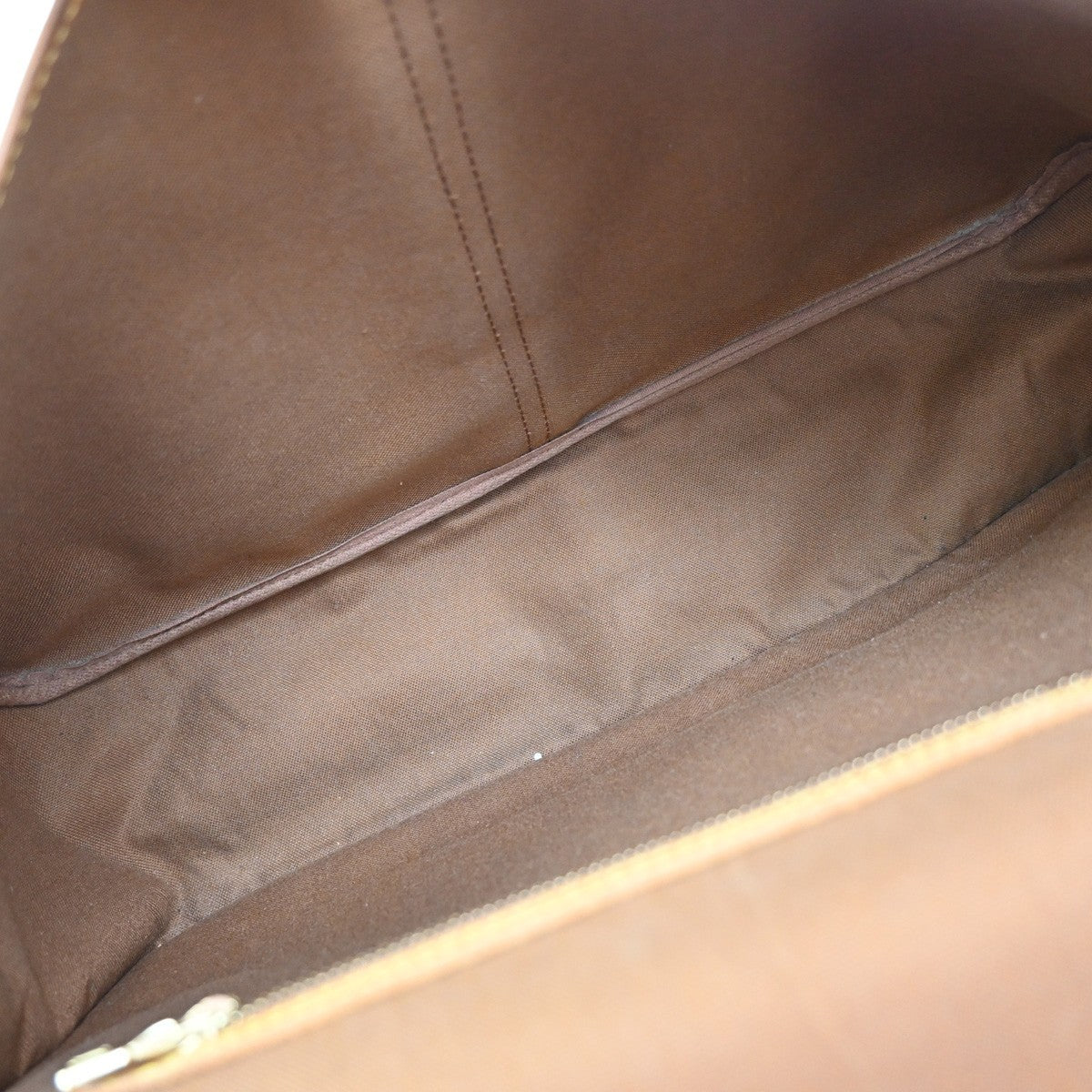 LOUIS VUITTON Gibeciere GM Shoulder Bag Monogram Leather Brown M42249 68YJ063