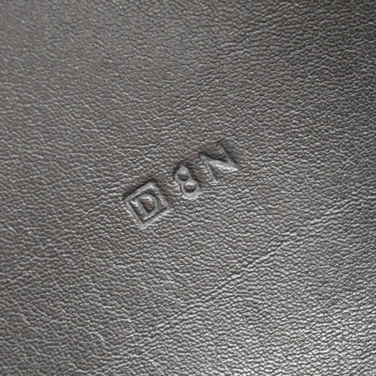 HERMES Logo Dogon GM Long Bifold Wallet Square D Leather Brown SWH 73RF641