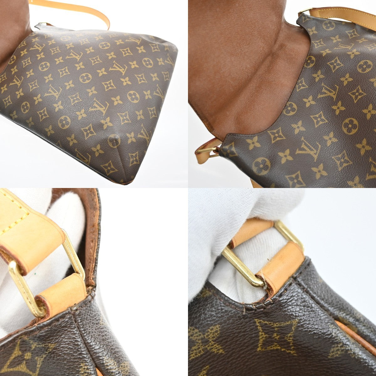 LOUIS VUITTON Musette Shoulder Bag Monogram Leather Brown France M51256 74PA030