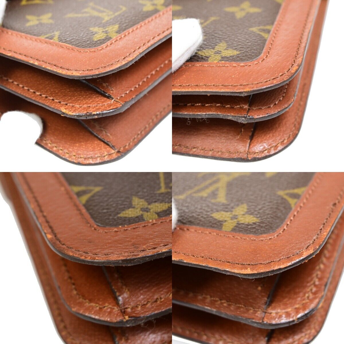 LOUIS VUITTON Passy Shoulder Bag Monogram Leather Brown France M51416 38FA614
