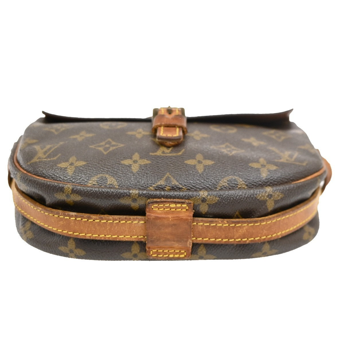 LOUIS VUITTON Jeune Fille PM Shoulder Bag Monogram Leather Brown M51227 61PA071