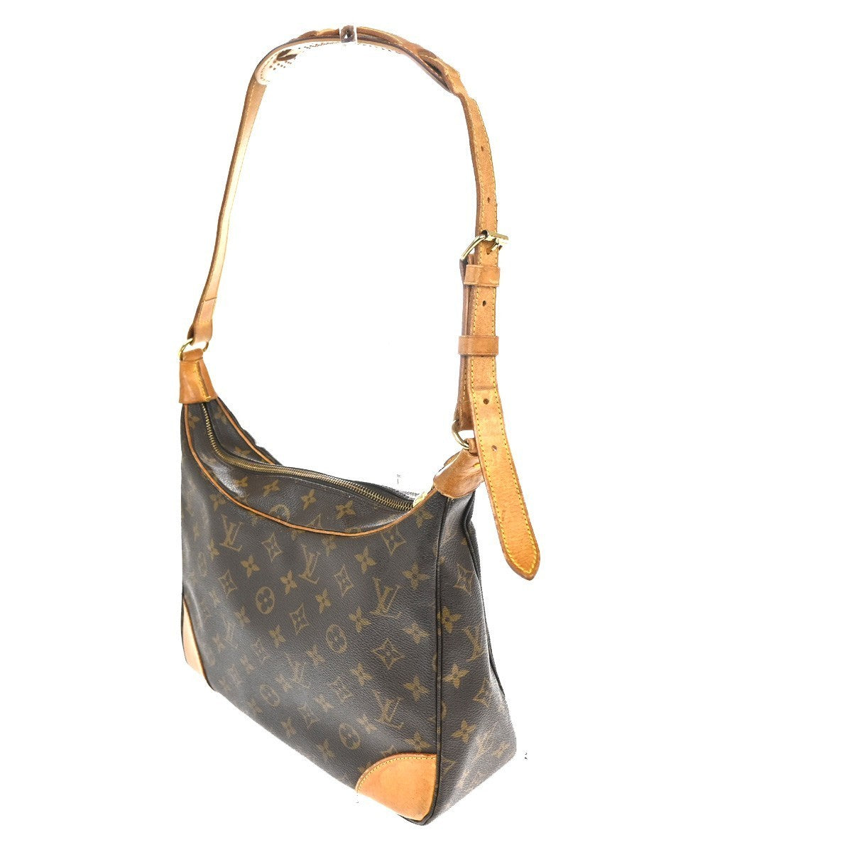 LOUIS VUITTON Boulogne 30 Shoulder Bag Monogram Leather Brown M51265 82CA634