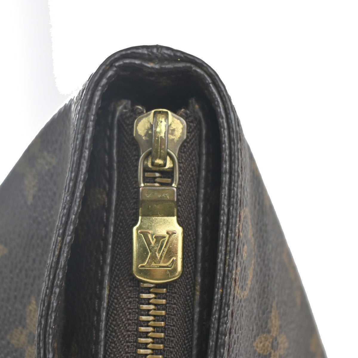 LOUIS VUITTON Cabas Mezzo Shoulder Bag Monogram Leather Brown M51151 82MA440
