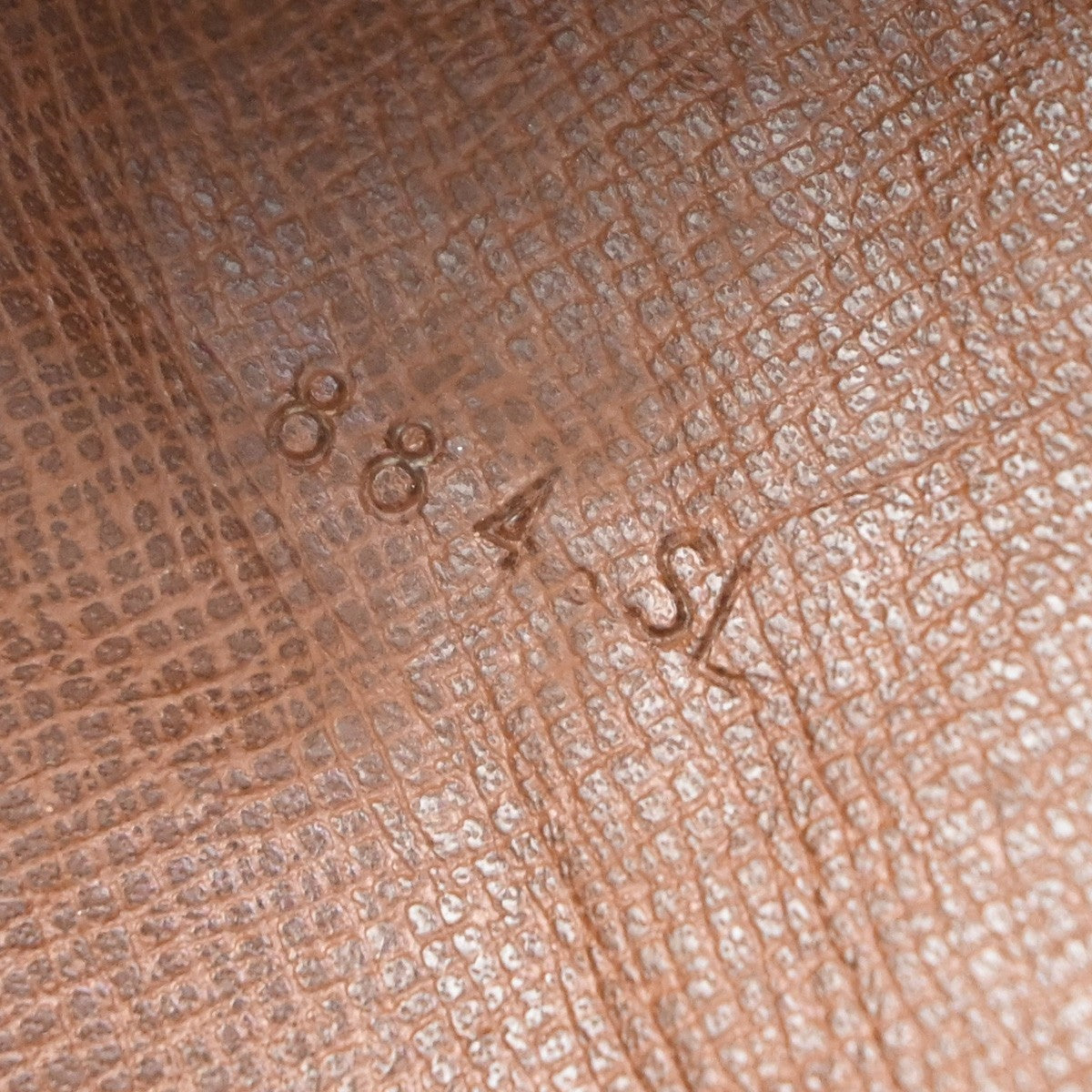 LOUIS VUITTON Logo Danube MM Shoulder Bag Monogram Leather Brown M45264 31KB403