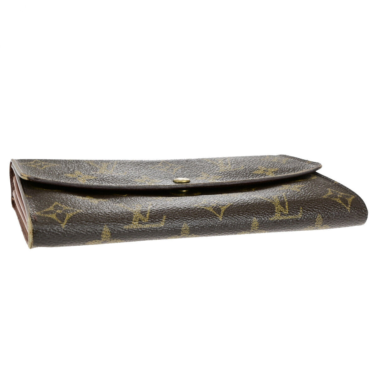 LOUIS VUITTON Porte Monnaie Credit Long Wallet Monogram Leather M61725 09YE961