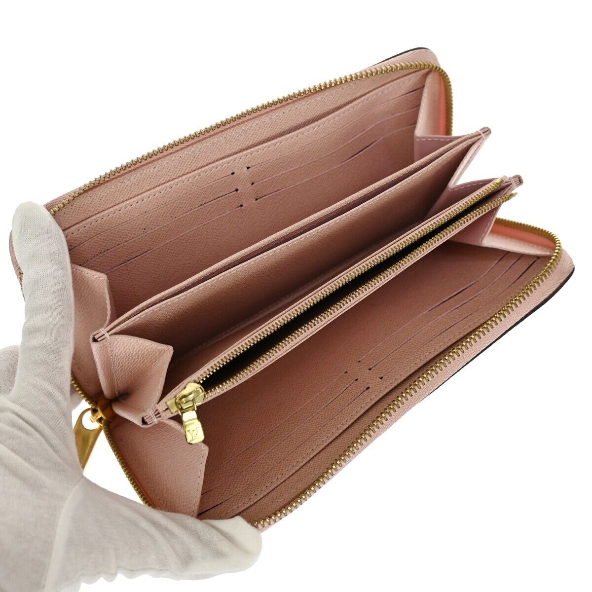 LOUIS VUITTON Zippy Wallet Long Bifold Purse Epi Leather Pink M62067 30GA974