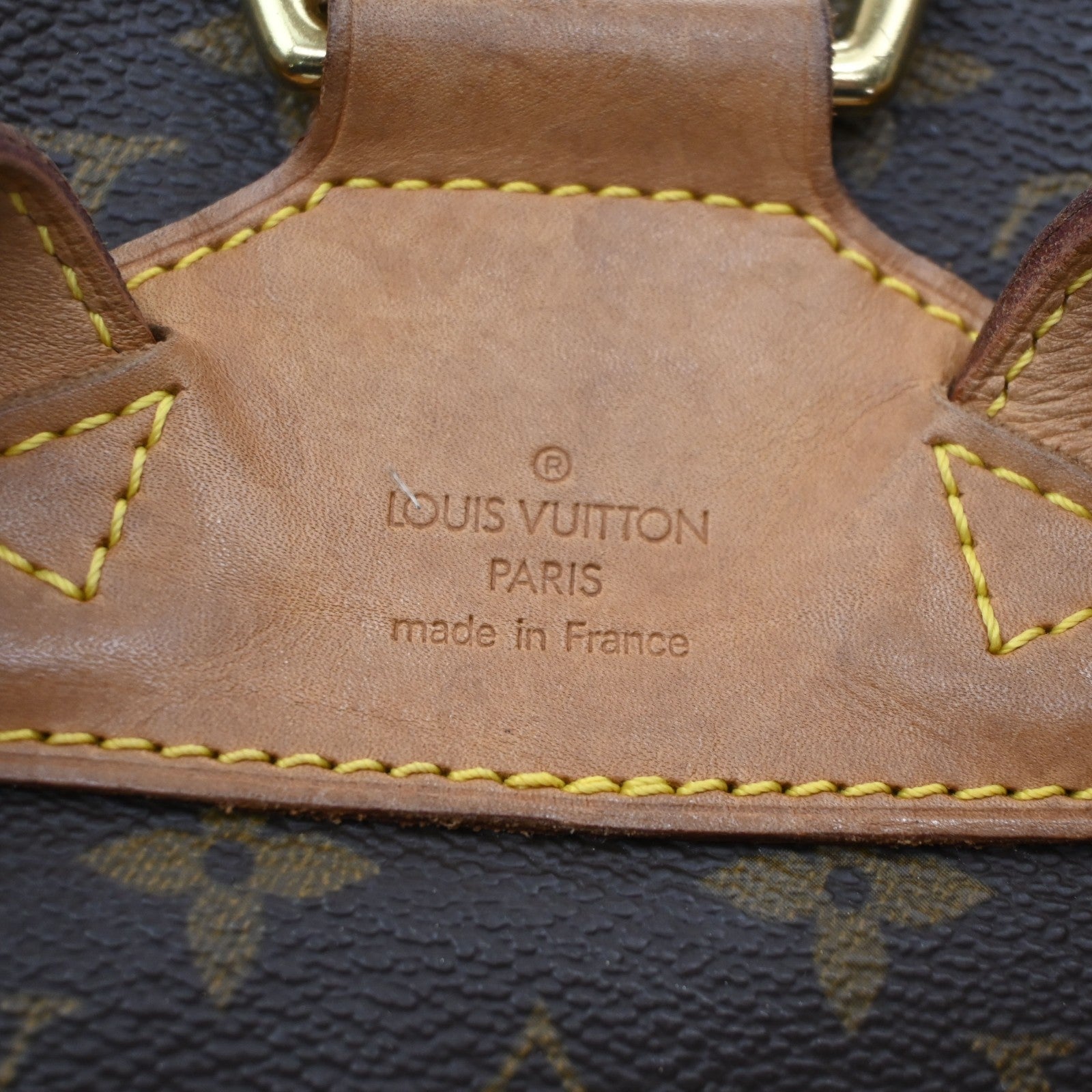 LOUIS VUITTON Montsouris MM Backpack Bag Monogram Leather Brown M51136 15KD141