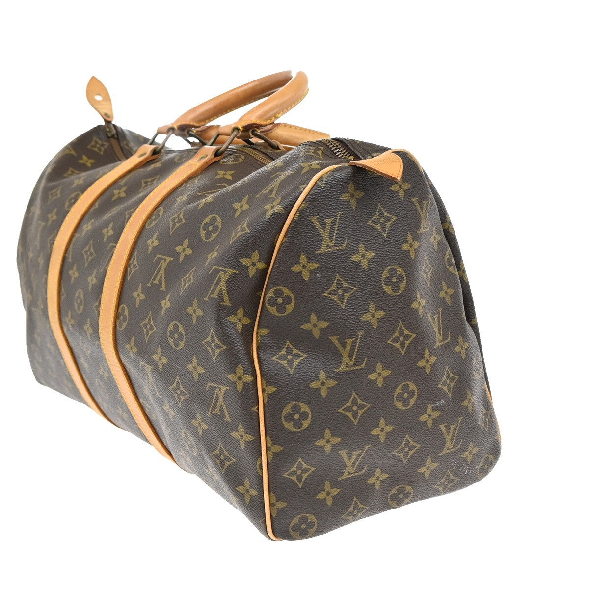 LOUIS VUITTON Keepall 45 Travel Hand Bag Monogram Leather Brown M41428 16FB544