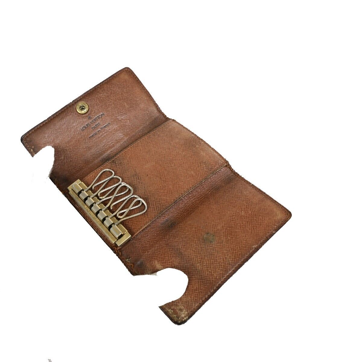 LOUIS VUITTON 5 Set Long Wallet Coin Key Case Monogram Leather Brown 35KA343
