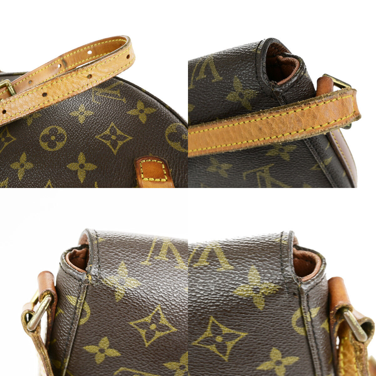 LOUIS VUITTONI Chantilly MM Shoulder Bag Monogram Leather Brown M51233 62YG613