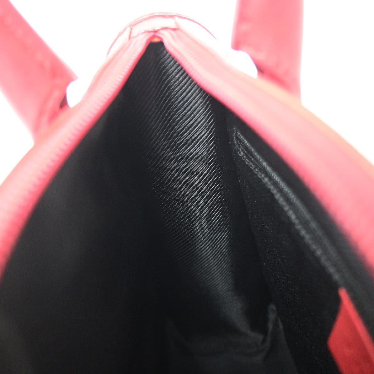 GUCCI Logo GG Pattern​ Hand Bag Canvas Leather Red Black GHW Italy 70KD119