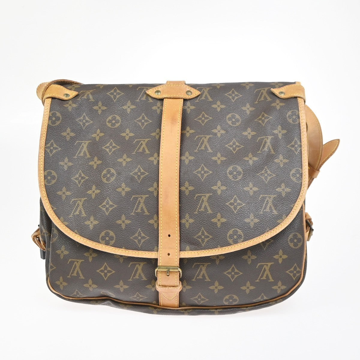 LOUIS VUITTON Saumur 35 Shoulder Bag Monogram Leather BN France M42254 73KC829
