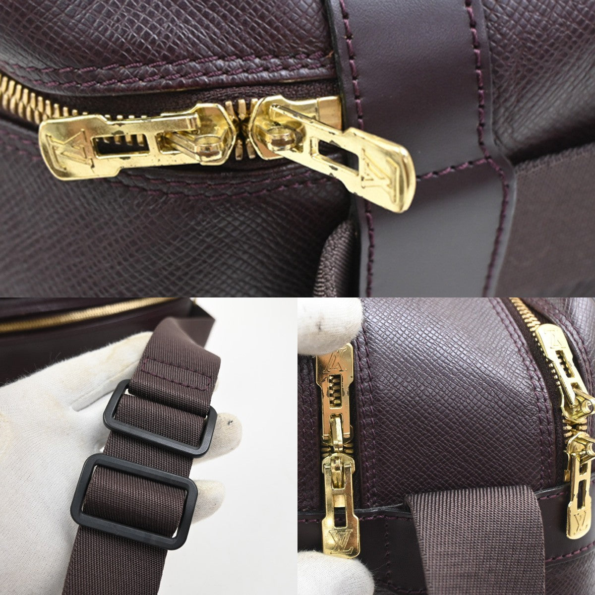 LOUIS VUITTON Reporter Crossbody ShoulderBag Taiga Leather Acajou M45254 82SA045