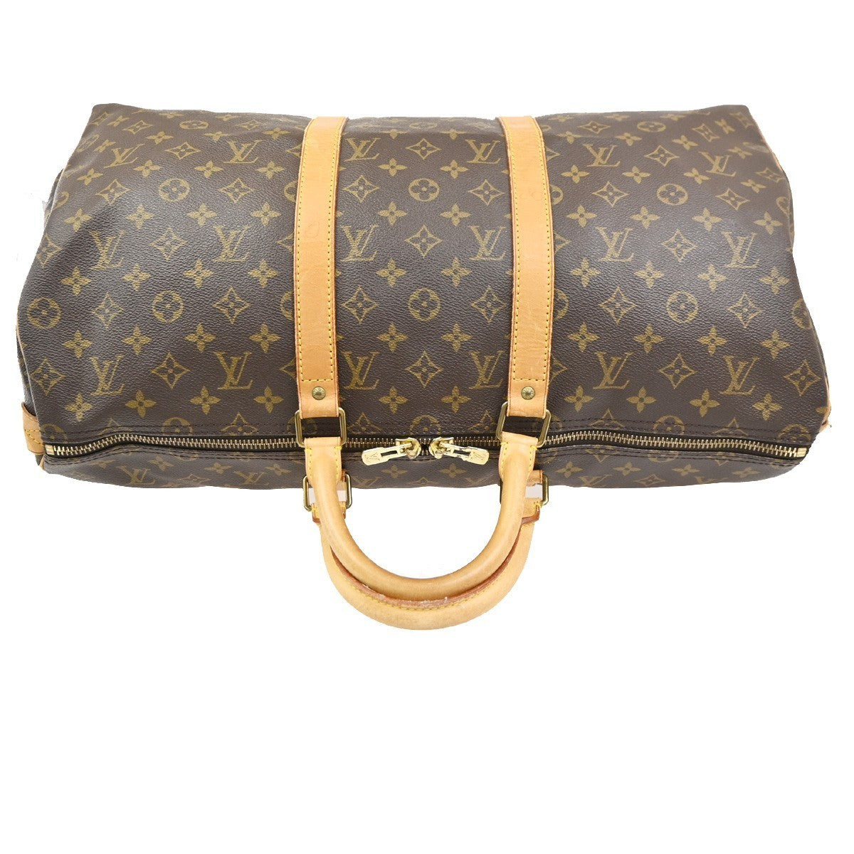 LOUIS VUITTON Keepall 50 Travel Hand Bag Monogram Leather Brown M41426 92PA113
