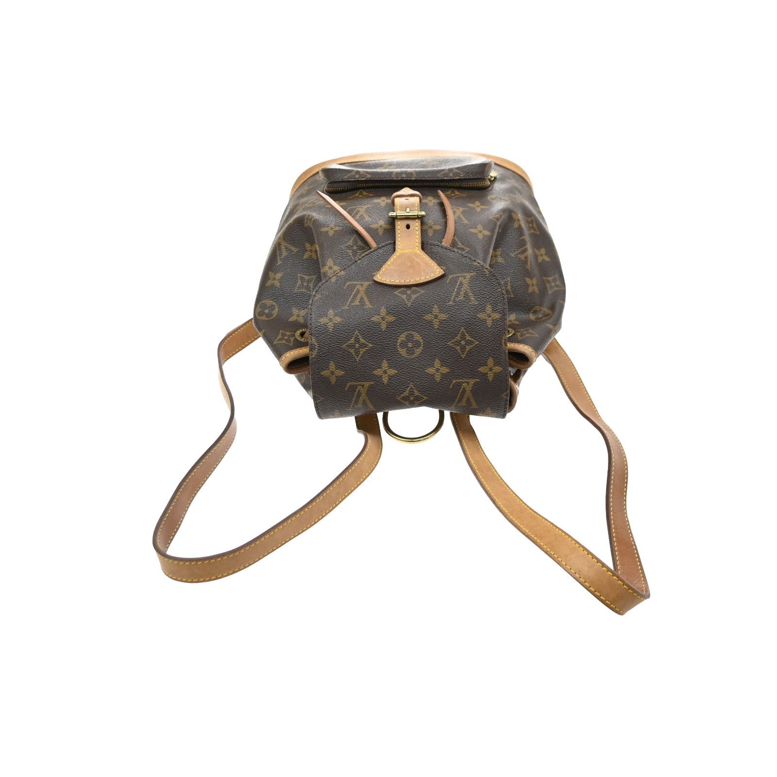 LOUIS VUITTON Montsouris MM Backpack Bag Monogram Leather Brown M51136 15KD121