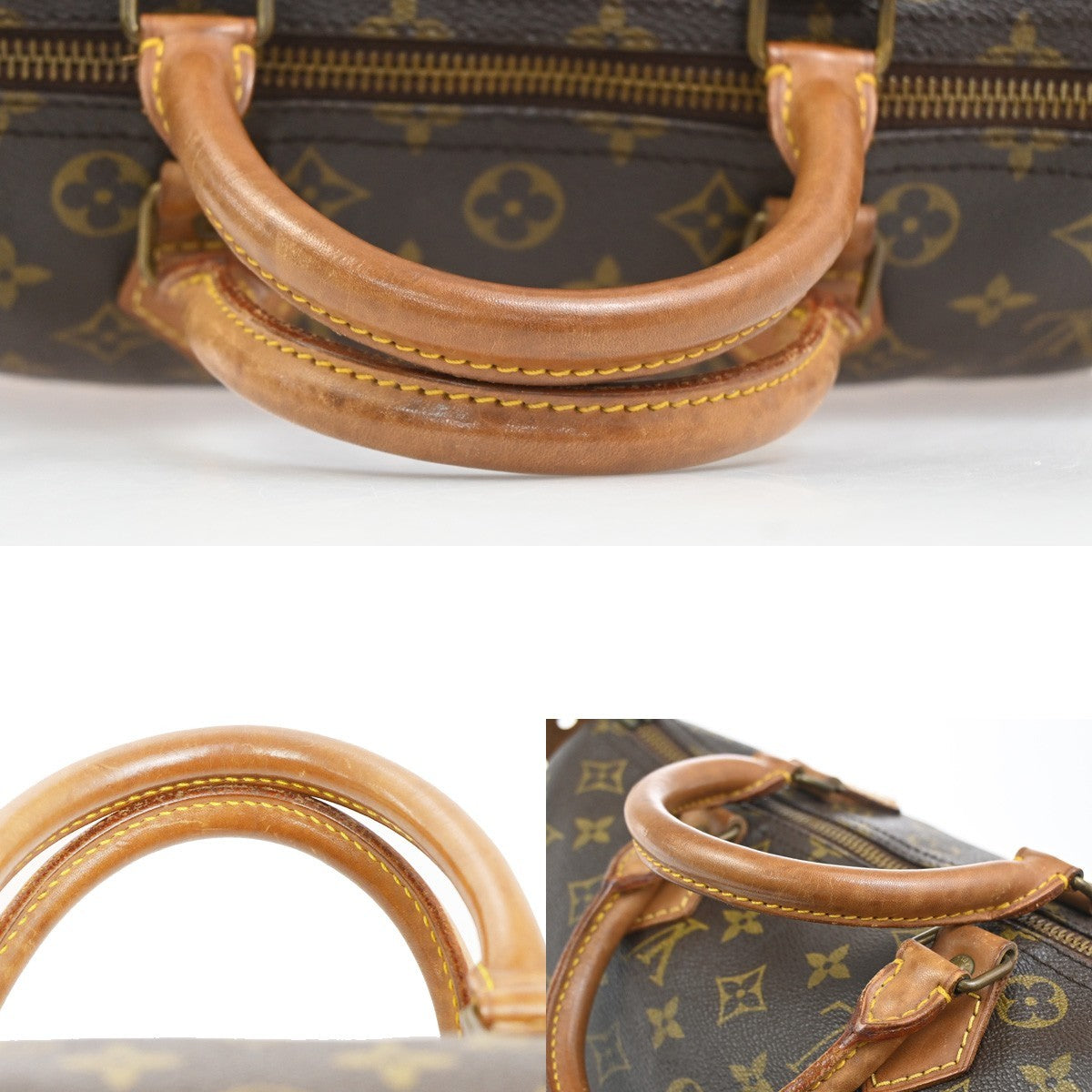 LOUIS VUITTON Speedy 30 Travel Hand Bag Monogram Leather Brown M41526  82SA008