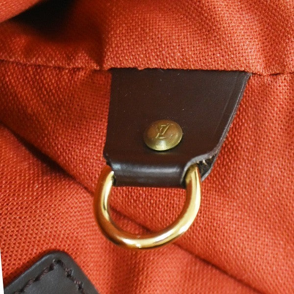 LOUIS VUITTON Logo Soho Backpack Bag Damier Ebene Leather Brown N51132 20SA057