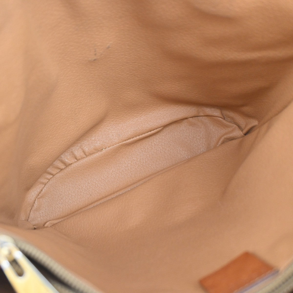 CELINE Logo Macadam Pattern Shoulder Tote Bag PVC Leather Brown GHW 67KP100