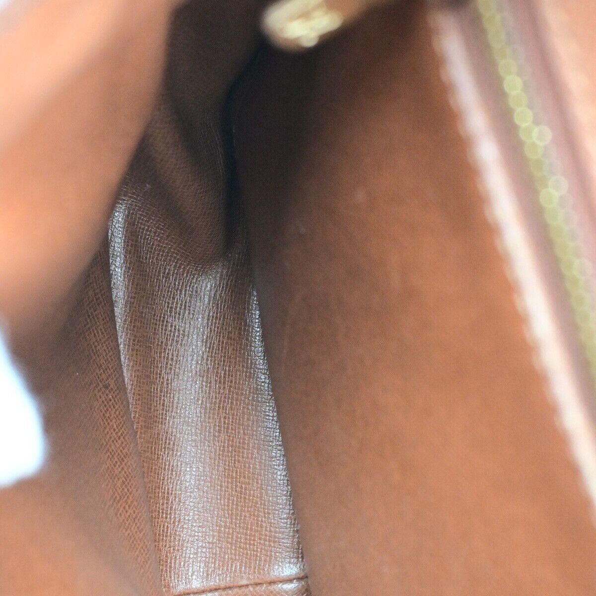 LOUIS VUITTON Saint Cloud GM Shoulder Bag Monogram Leather Brown M51242 69ED341