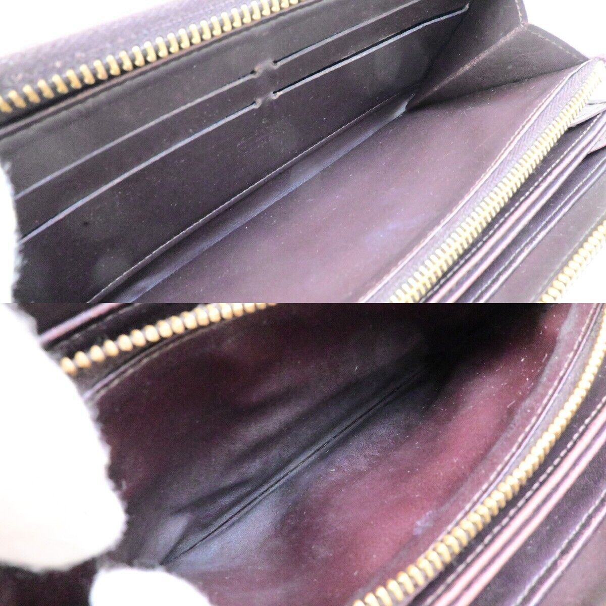 LOUIS VUITTON Zippy Long Wallet Monogram Vernis Leather Brown M91458 02ED385