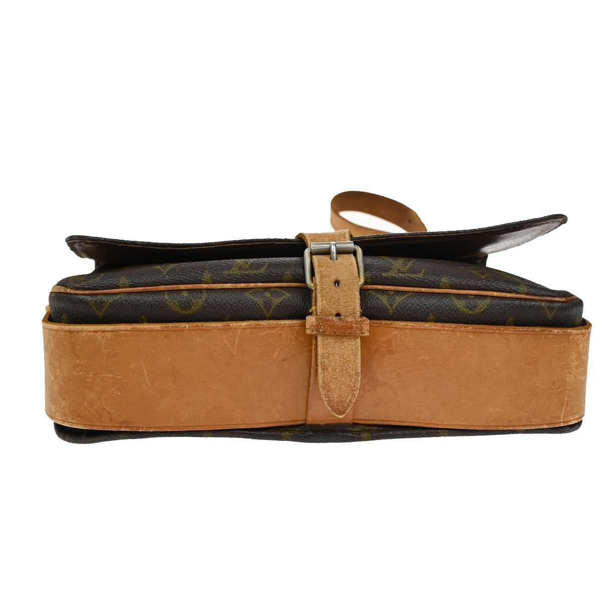 LOUIS VUITTON Cartouchiere GM Shoulder Bag Monogram Leather Brown M51252 34YH191