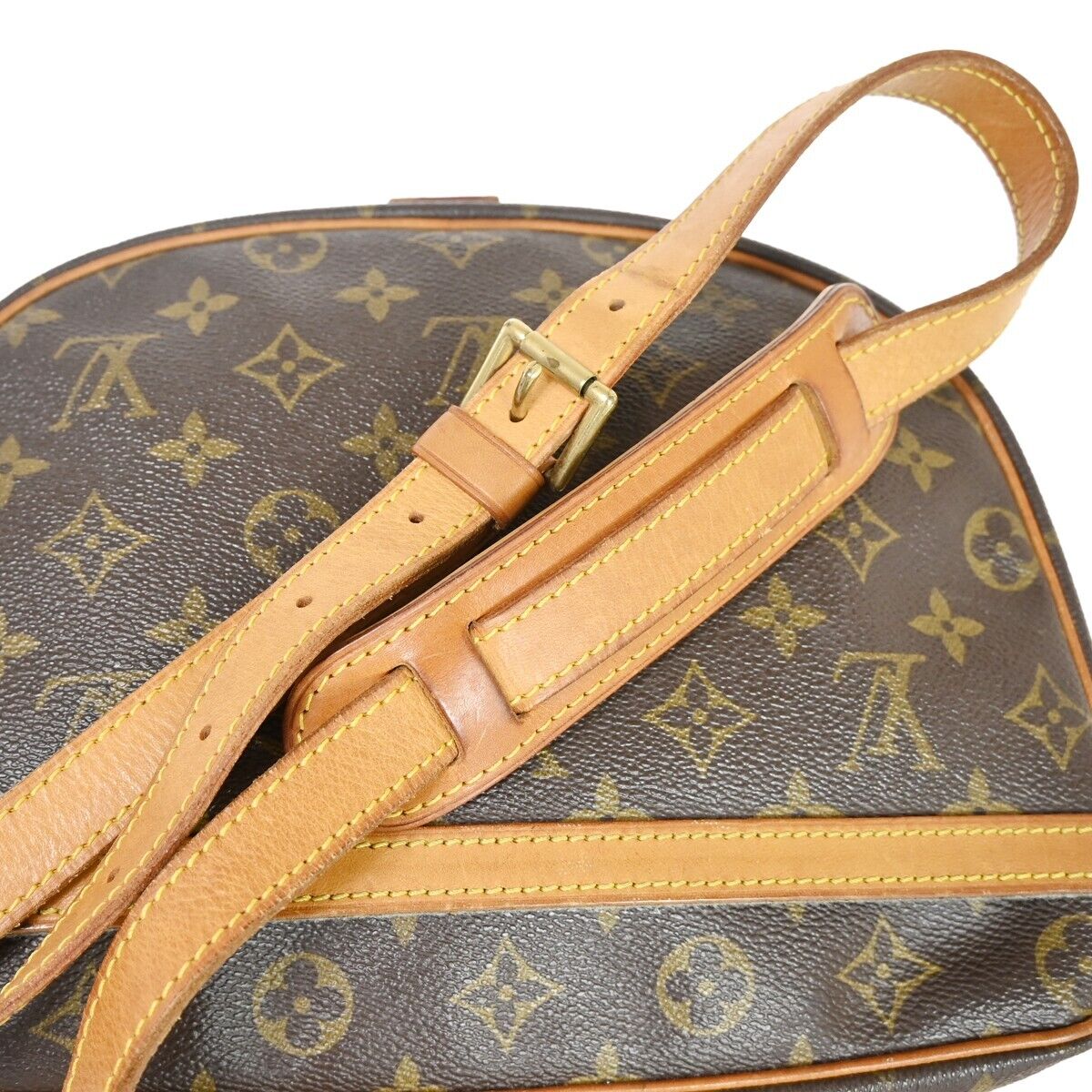 LOUIS VUITTON Jeune Fille GM Shoulder Bag Monogram Leather Brown M51225 81FA030