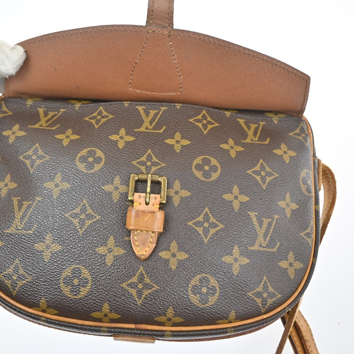 LOUIS VUITTON Jeune Fille MM Shoulder Bag Monogram Leather Brown M51226 37MA380