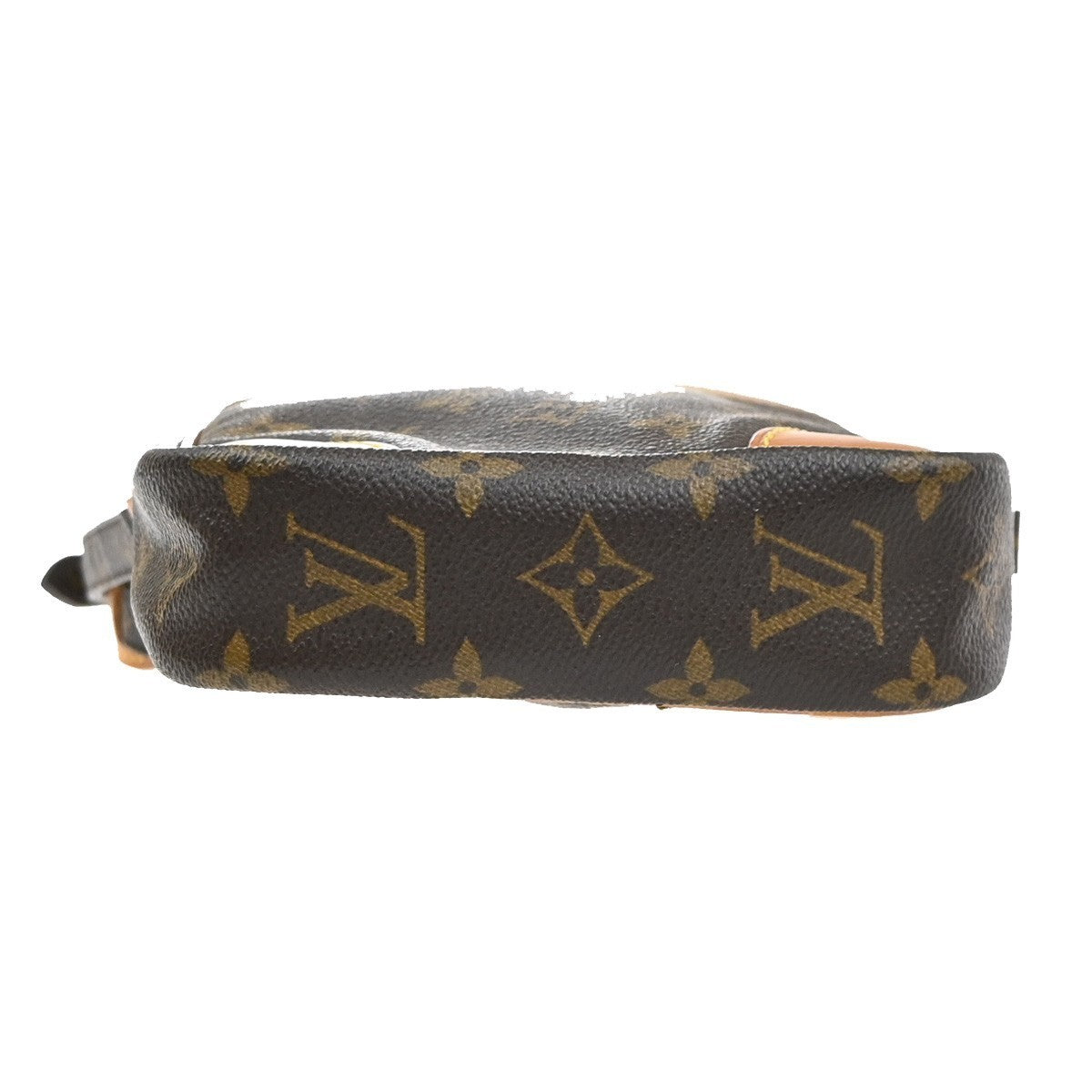 LOUIS VUITTON Danube Shoulder Bag Monogram Leather Brown France M45266 88YJ229