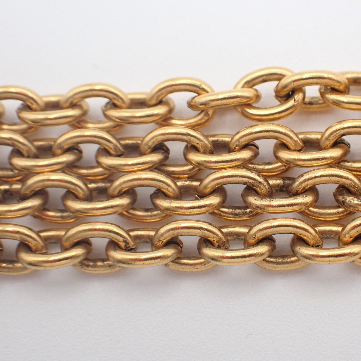 CHANEL CC Logo Chain Charm Pendant Necklace GHW Gold-Plated Vintage 20RL987