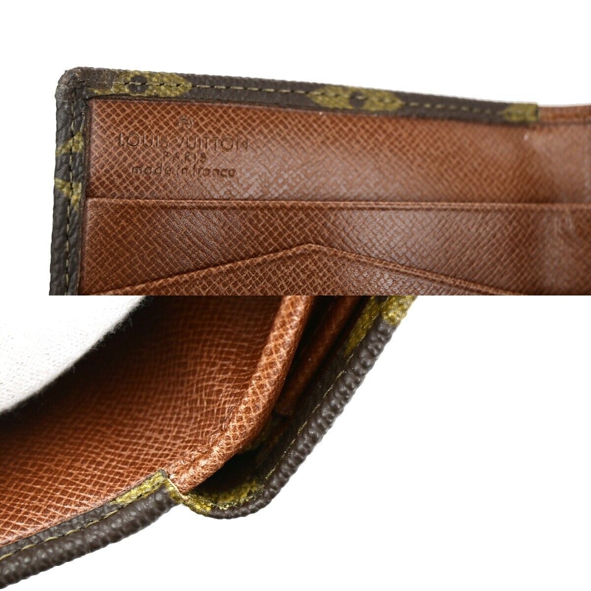 LOUIS VUITTON Porte Monnaie Billets Cartes Credit Wallet Monogram M61652 36EC843
