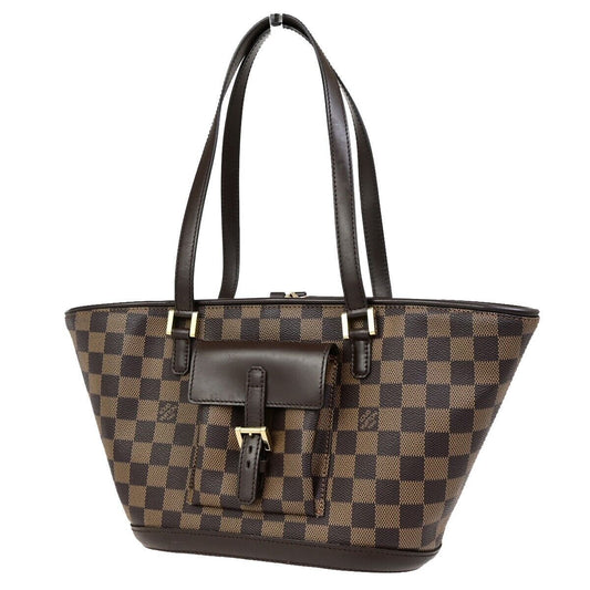 LOUIS VUITTON Manosque PM Shoulder Tote Bag Damier Leather Brown N51121 21EC978