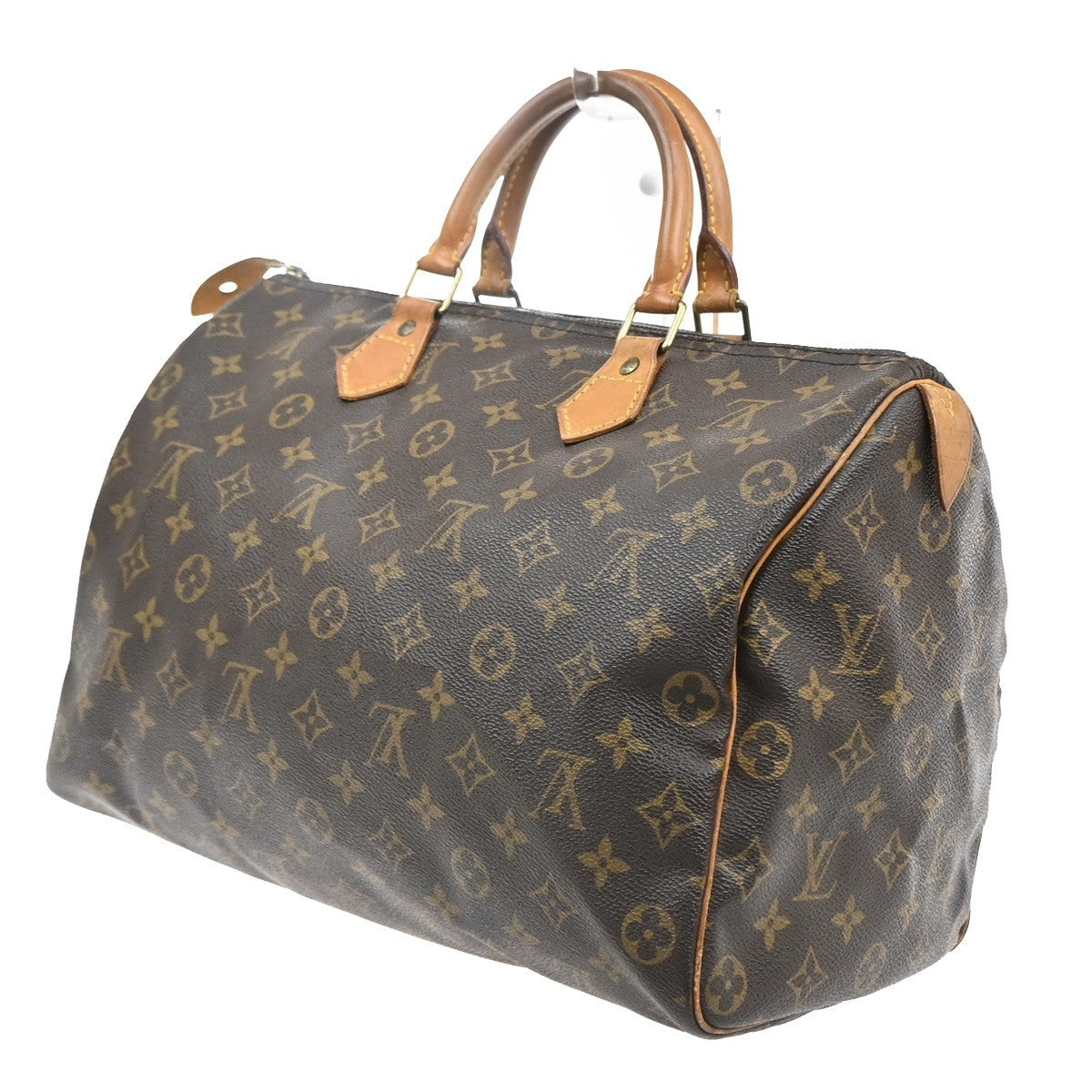 LOUIS VUITTON Speedy 35 Travel Hand Bag Monogram Leather Brown M41524 93SA112