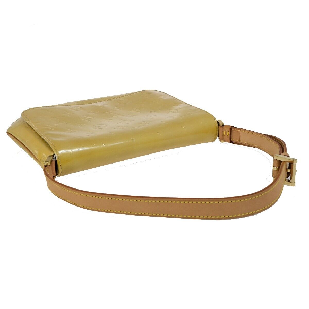 LOUIS VUITTON Thompson Street Shoulder Bag Monogram Vernis Beige M91008 62EC357