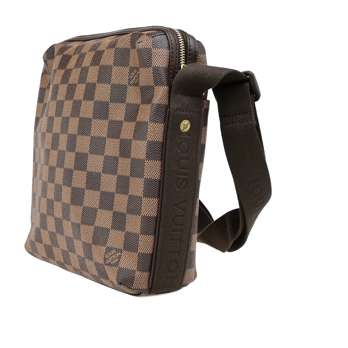 LOUIS VUITTON Trotter Bobur Shoulder Bag Damier Ebene Leather BN N41135 632RK747
