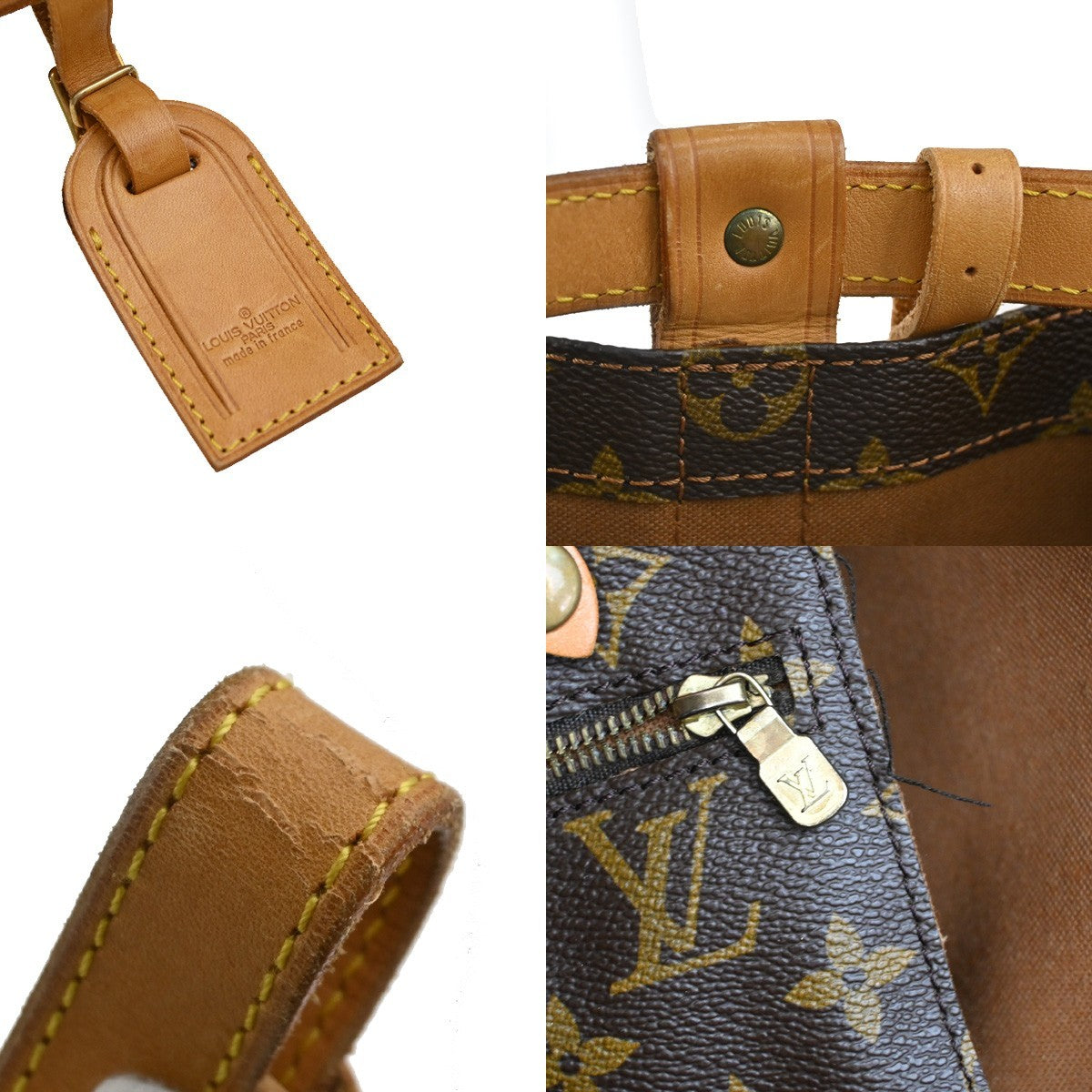 LOUIS VUITTON LV Randonnee GM Shoulder Bag Monogram Leather Brown M42244 85KB594
