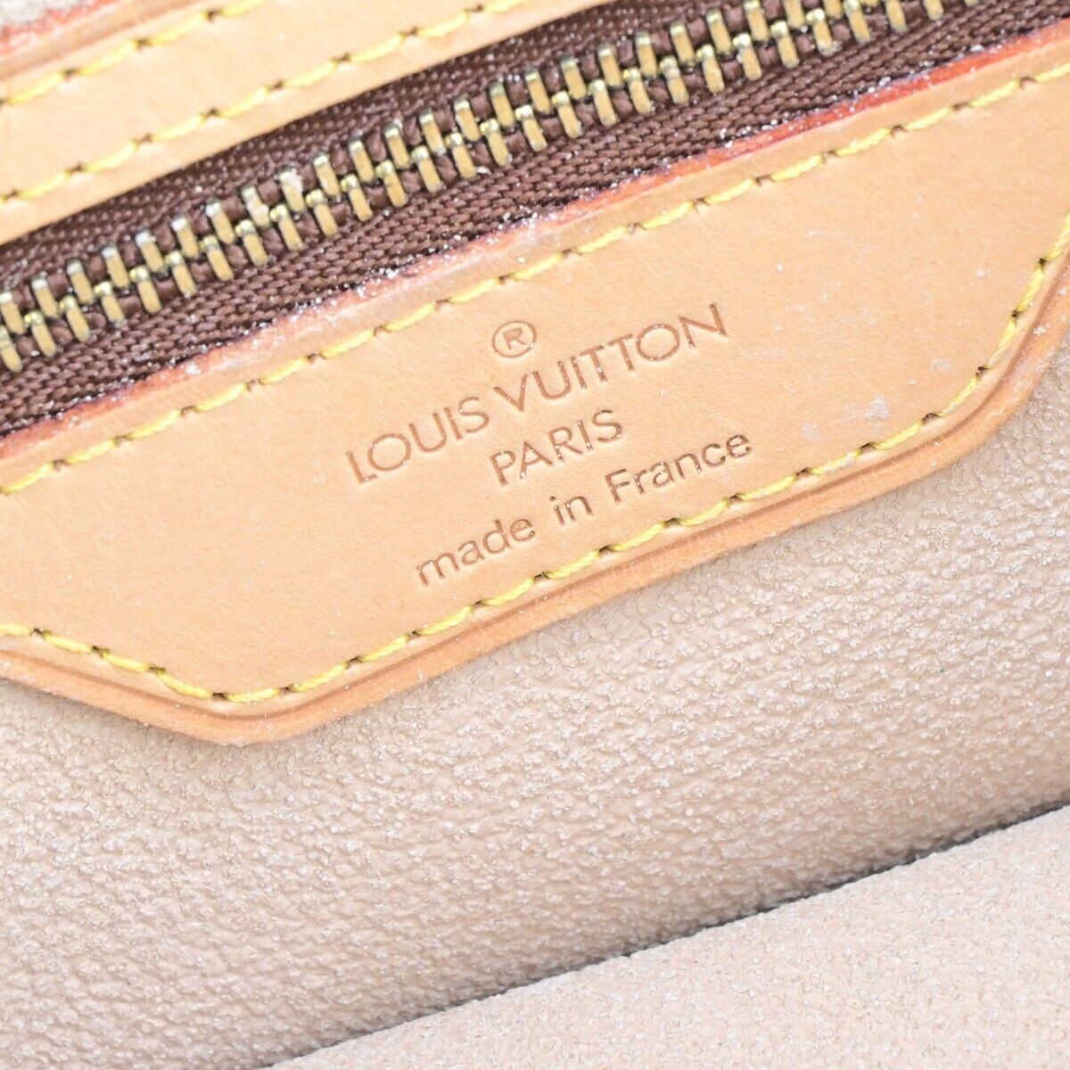 LOUIS VUITTON BUCKET PM Shoulder Tote Bag Monogram Leather Brown M42238 33ED400