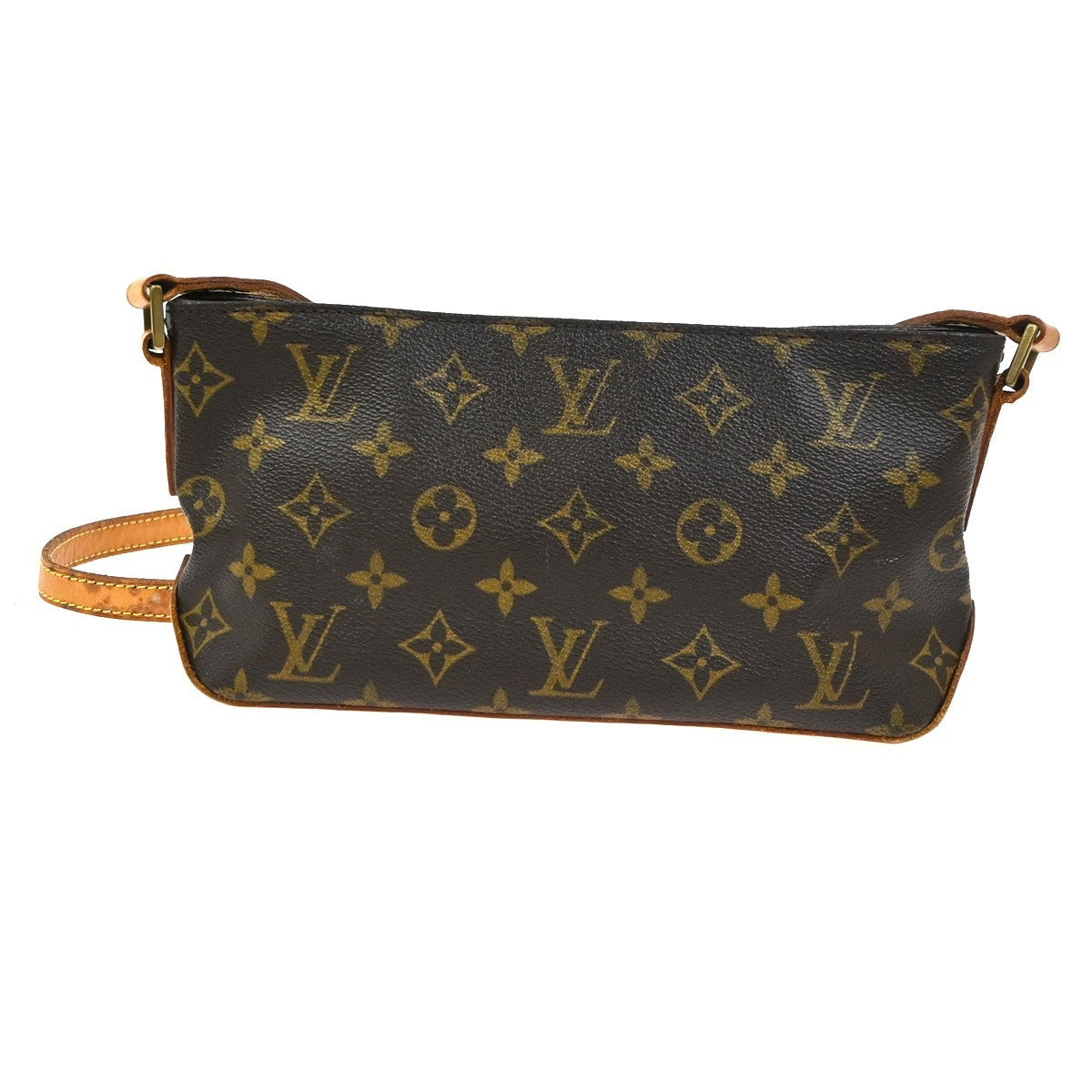 LOUIS VUITTON Logo Trotteur Shoulder Bag Monogram Leather Brown M51240 73YH916