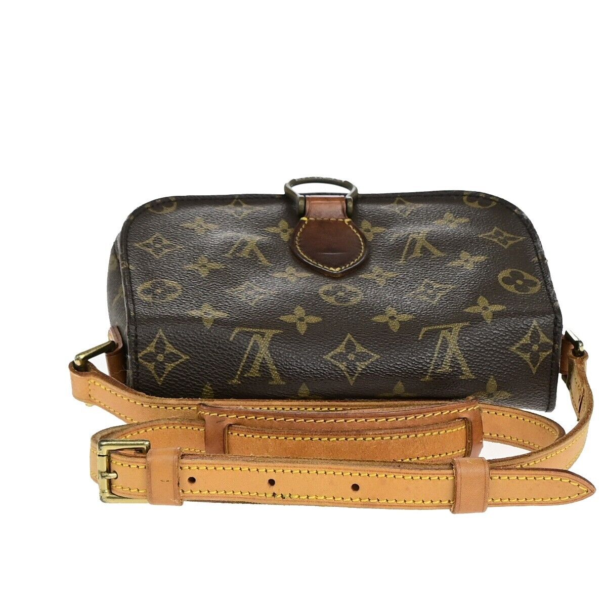 LOUIS VUITTON Saint Cloud MM Shoulder Bag Monogram Leather Brown M51243 36EC902