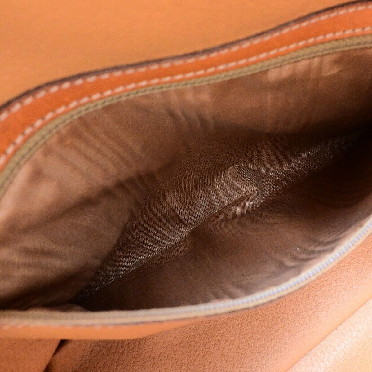 CELINE Logo Macadam Pattern Hand Bag PVC Leather Brown GHW Italy 66EB526
