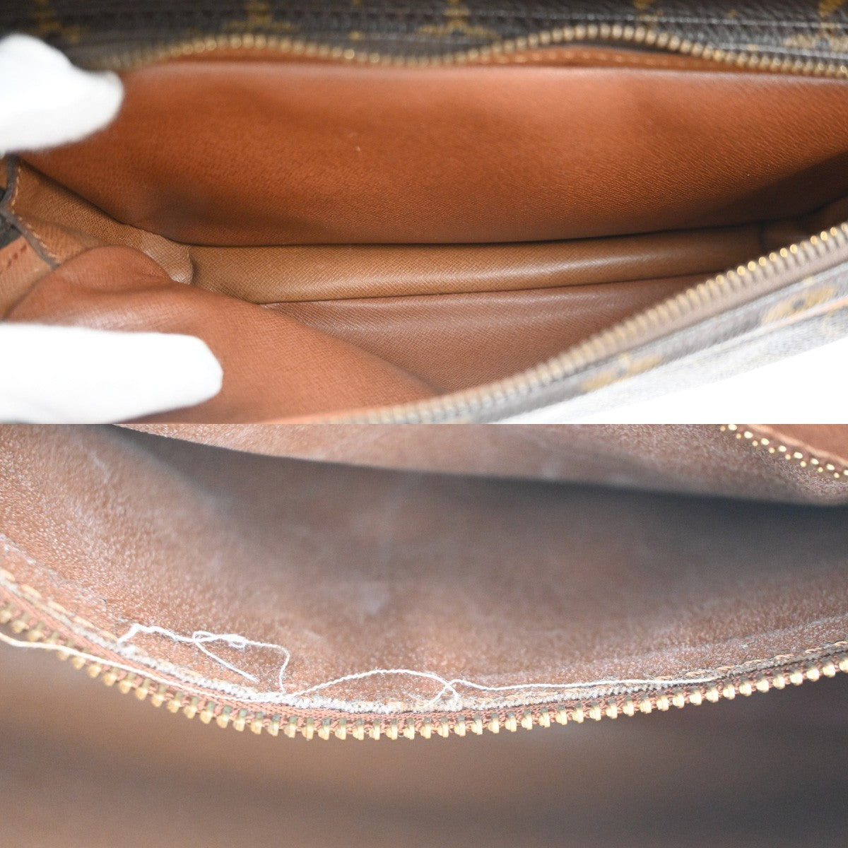 LOUIS VUITTON Nile Crossbody Shoulder Bag Monogram Leather Brown M45244 30KC811