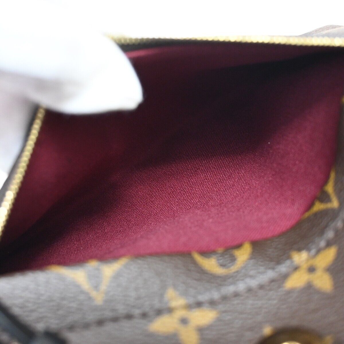 LOUIS VUITTON Montsouris PM Backpack Bag Monogram Leather Brown M45515 321RH692