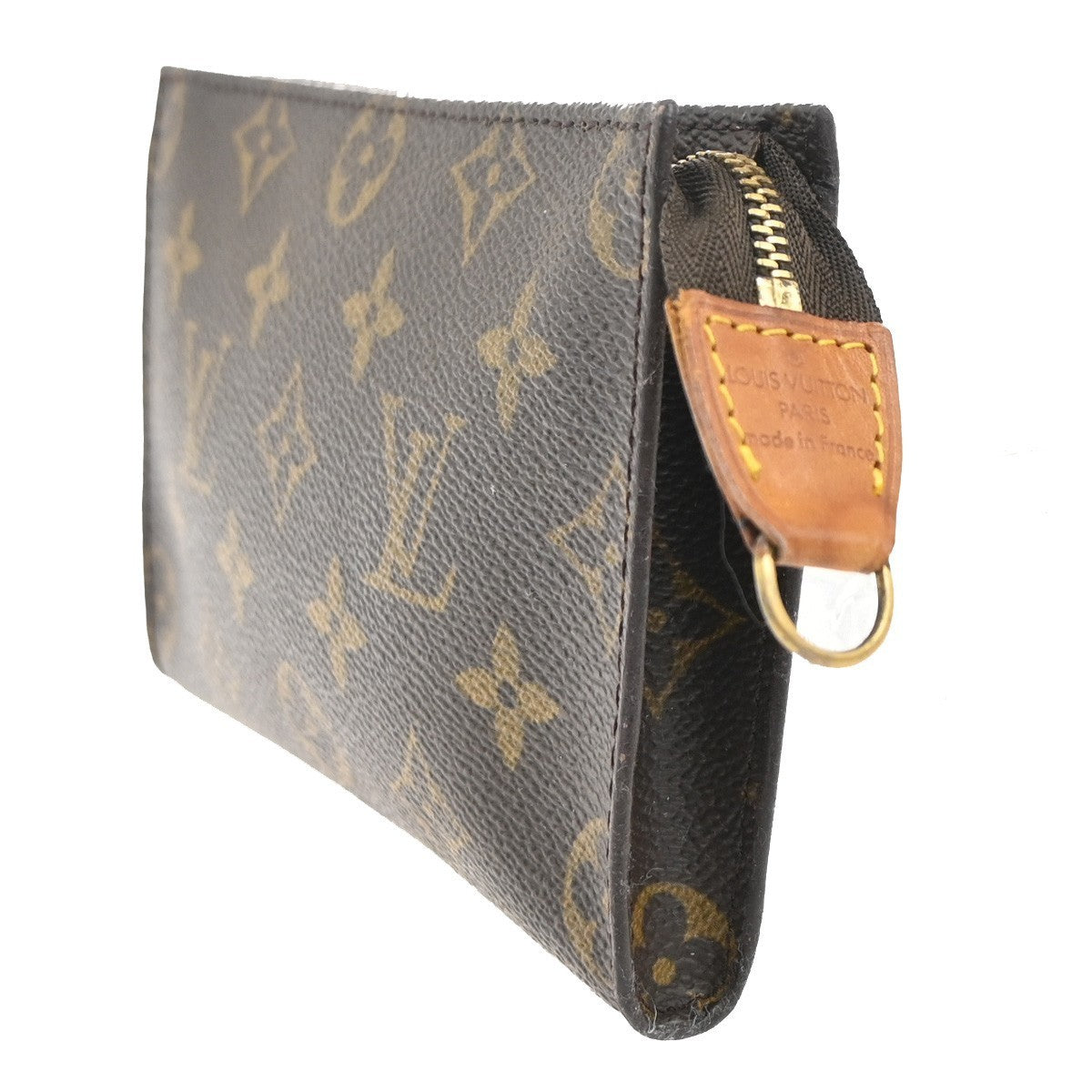 LOUIS VUITTON LV Bucket PM Clutch Pouch Bag Monogram Leather France 05MA351