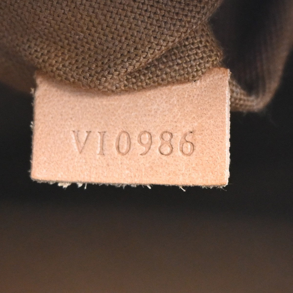 LOUIS VUITTON LV Logo Alma Hand Bag Monogram Leather Brown France M51130 32KC515
