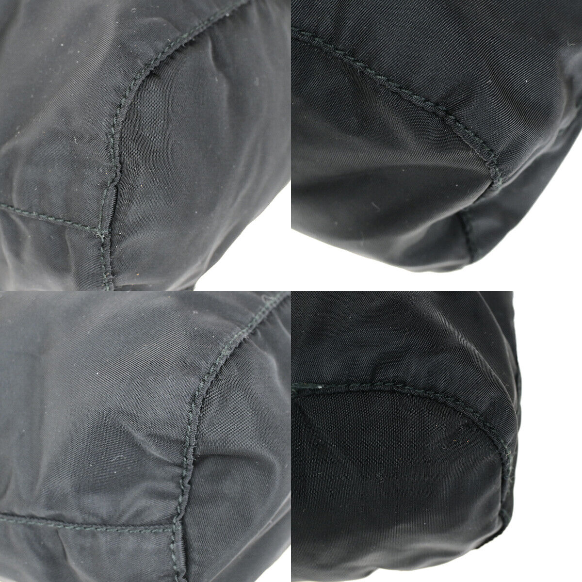 PRADA Logo Tessuto Mini Drawstring Pouch Nylon Leather Black SHW Italy 36YG794