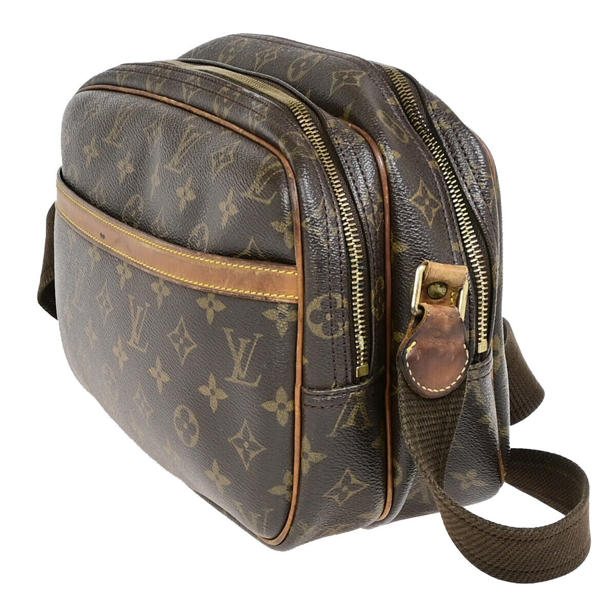 LOUIS VUITTON Reporter PM Crossbody Shoulder Bag Monogram Leather M45254 61YF080